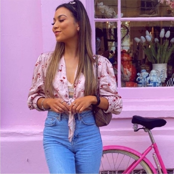 NEW Zara tie crop blouse - Picture 3 of 14